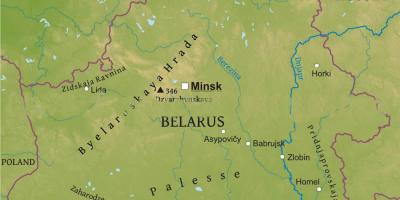 बेलारूस के नक्शे और शारीरिक